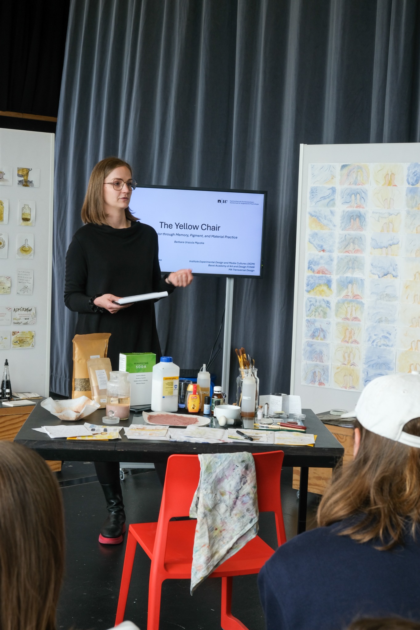 Installation view of The Yellow Chair
